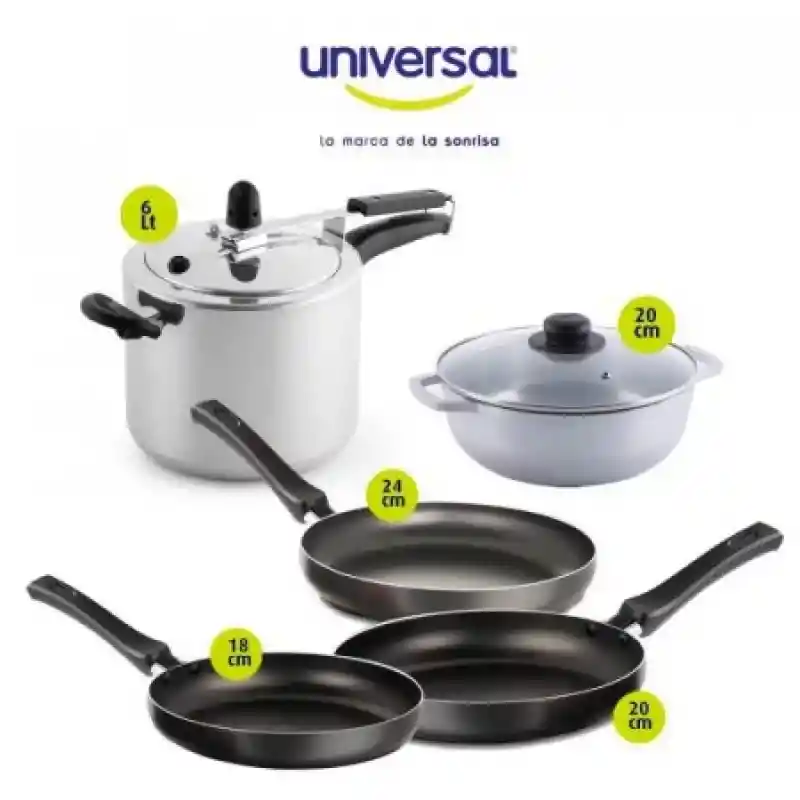 Universal Set Olla Presin+caldero+2sart