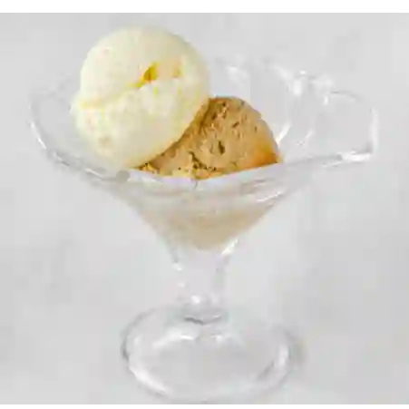 Vaso de Dos Sabores de Helado Vegano