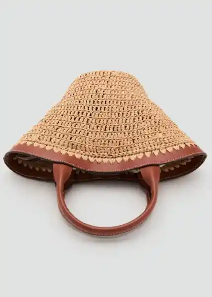 Bolso P Nido Cuero Talla 99 Mujer Mango