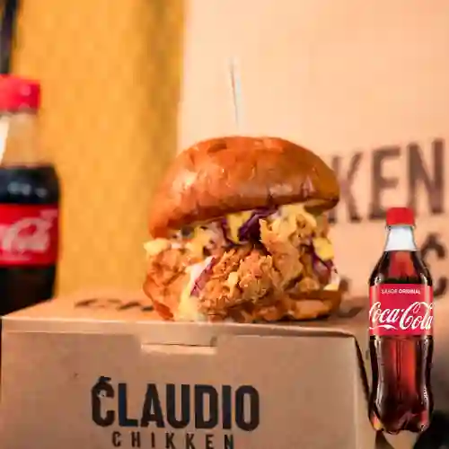 Combo Chikken Burger + Coca Cola Original 500 ml