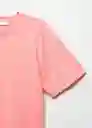 Camiseta Agatha-H Rosa Talla XS Mujer Mango