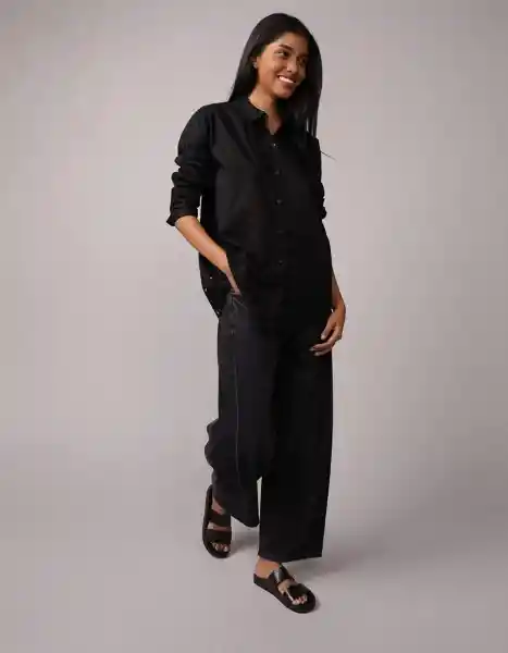 Camisa Mujer Negro Talla Medium 6433001 American Eagle