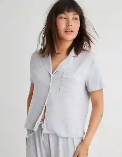 Pijama Aerie Gris Talla: SMALL 1416012 American Eagle