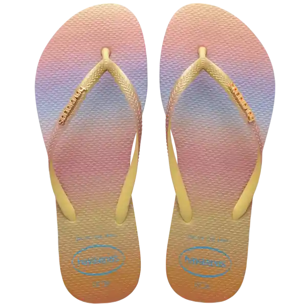 Sandalias Slim Gradient Amarillo Limón T. 42 4146908 Havaianas