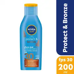 Nivea Bloqueador Solar Protec & Bronze Fps 30