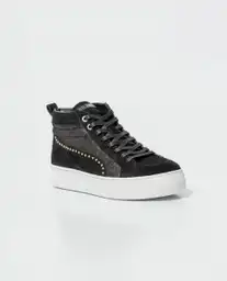 Tenis Hi Top Shimmer Negro Sombrio Ultraoscuro 35 Chevignon