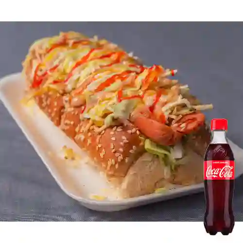 Combo Perro Sencillo + Coca-Cola Sabor Original 400 ml