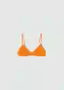 Top Bikini Solene Naranja Talla M Mujer Mango