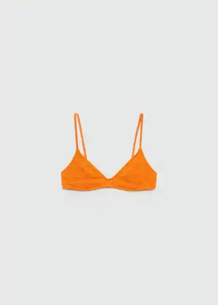 Top Bikini Solene Naranja Talla M Mujer Mango