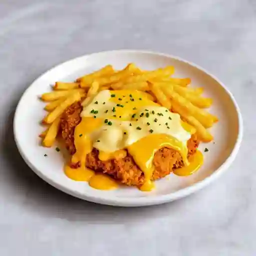 Mila de pollo 3 quesos