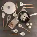 Batidor Silicona Acacia Blanco Ambiente Gourmet