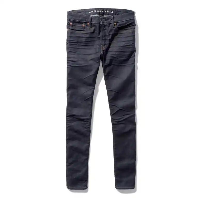 Jean Slim Straight Azul Talla 28 X 30 Hombre American Eagle