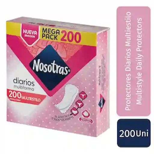Nosotras Protector Íntimo Diarios Multiestilo