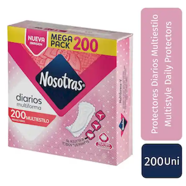 Nosotras Protector Íntimo Diarios Multiestilo