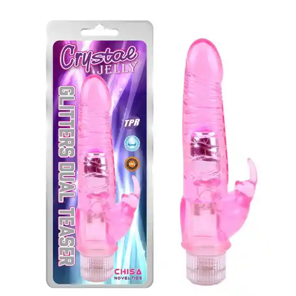 Chisa Vibrador Doble Estimulación Glitters Dual