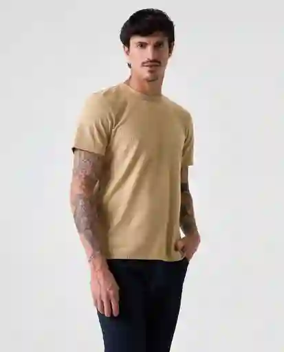 Camiseta Hombre Beige Talla S 842G011_BEI161120 Americanino