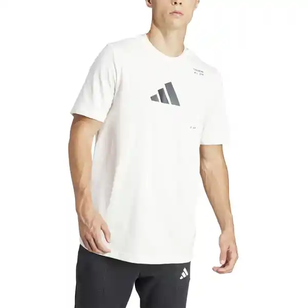 Adidas Camiseta Tr Cat G T Para Hombre Blanco Talla XL