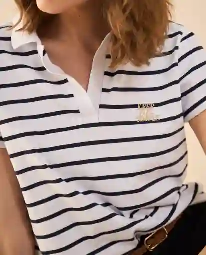 Camiseta Azul Altamar Ultraoscuro Talla M 102G006 Esprit