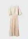 Vestido Athens-A Offwhite Talla M Mujer Mango