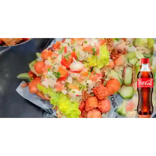 Combo Salchipapa Nuclear + Coca Cola Original 400 ml