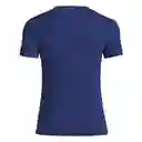 Adidas Camiseta Adizero e Tee Para Mujer Azul Talla XS