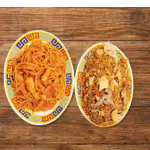Combinado Mediano Arroz y Espaguetti