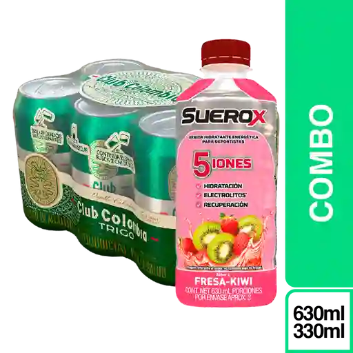 Combo Club Colombia Trigo + Suerox Fresa Kiwi