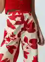 Pantalón Pompeya Mujer Rojo Oscuro Talla M 532G327 Naf Naf