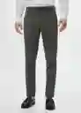 Pantalón Paulo Verde Talla 40 Hombre Mango