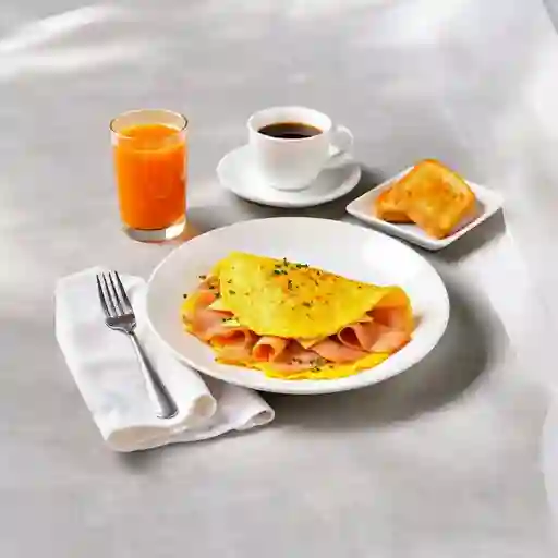 Omelette Jamon Y Queso