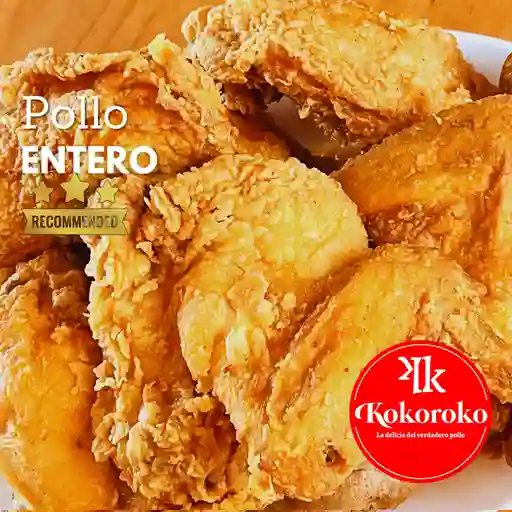 Pollo entero apanado