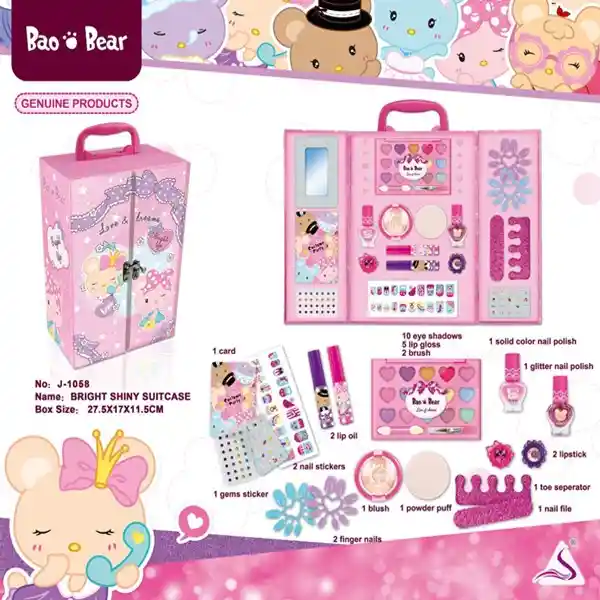 Kit de Maquillaje Para Niñas Mini Closet Monkey