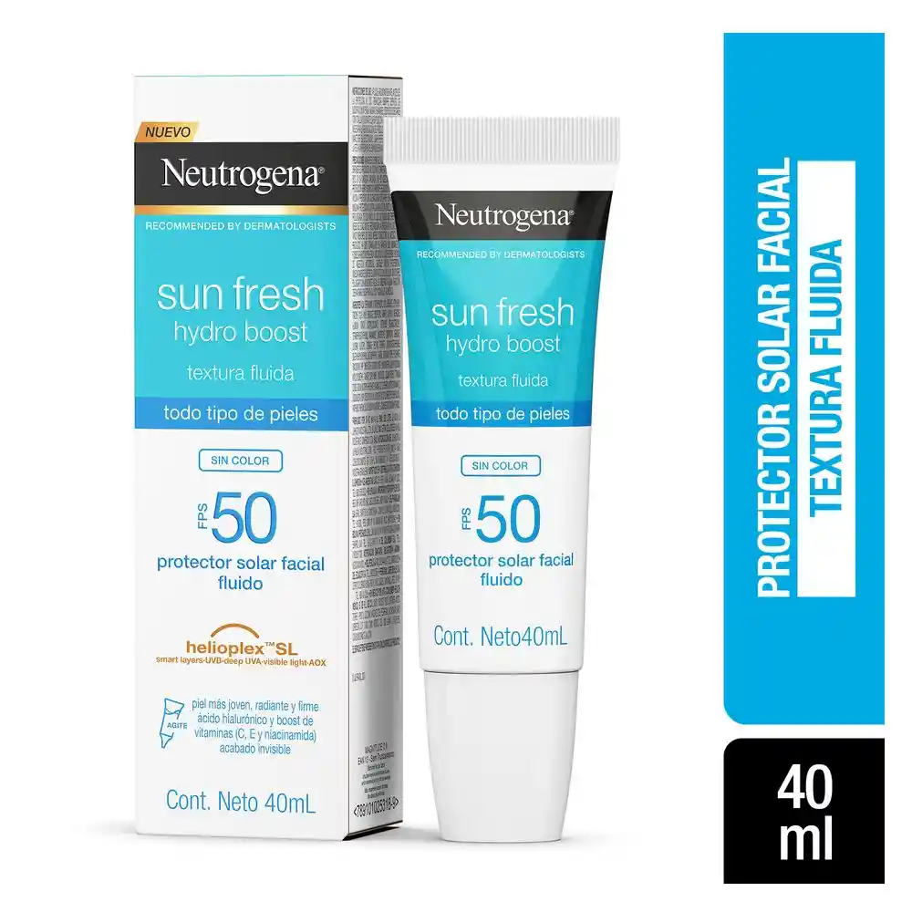 Neutrogena Sun Fresh Hydro Boost Sin Color FPS 50 40mL
