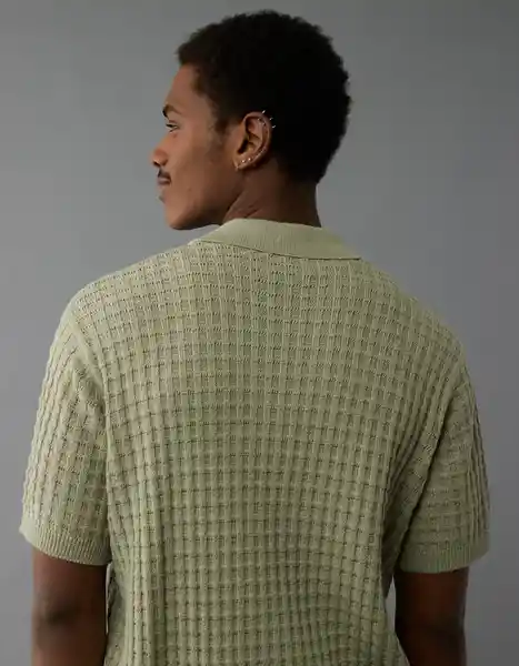 Suéter Tejido Hombre Verde Talla LARGE 1948347 American Eagle