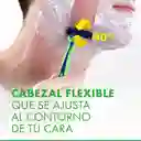 GILLETTE Prestobarba 3 Sensitive Cuchilla de Afeitar con Aloe Máquina de Afeitar Hombre Desechable Afeitada con Menos Irritación Afeitadora para Piel Sensible 3 Uds