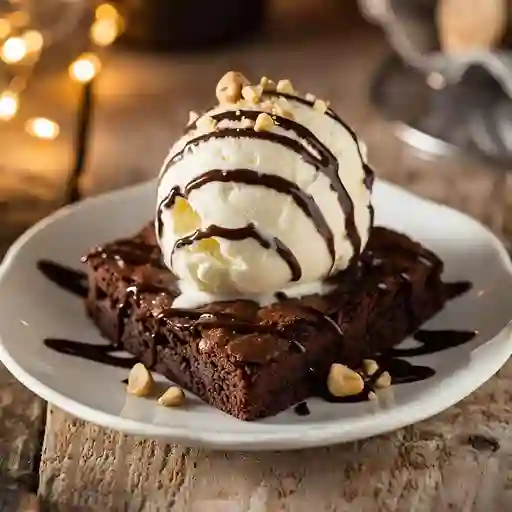Brownie helado