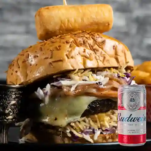 Combo Callejera Burger + Cerveza Budweiser Lta 269ml