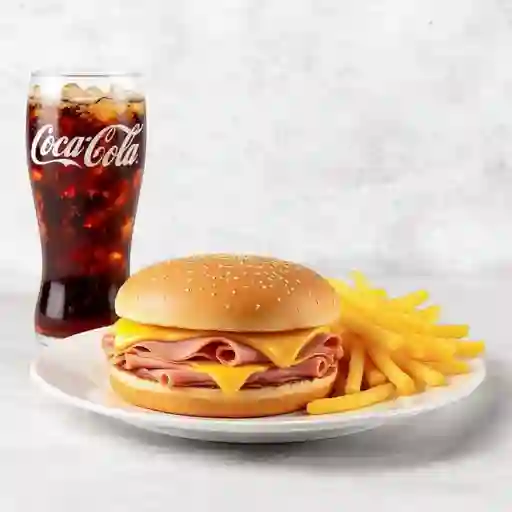 Combo de sandwich de jamón y queso