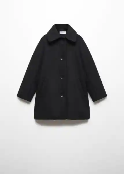 Abrigo Black Negro Talla 13 Niñas Mango