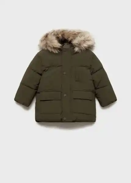 Abrigo Anorak Teide Khaki Talla 69 Niños Mango