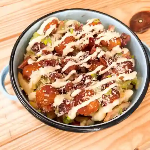 Asian Street Fries con Camarones