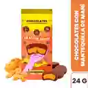 Bombón de Chocolate Relleno de Mantequilla Maní Supermundo 24 g