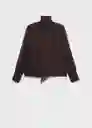 Blusa Brown Chocolate Talla S Mujer Mango