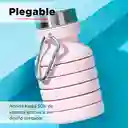 Miniso Termo de Silicona Plegable Rosa 550 mL