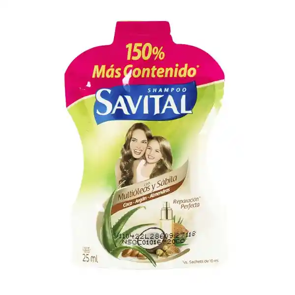 Savital Shampoo Multióleos y Sábila