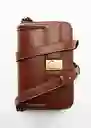 Bolso M Luxor Cuero Talla 99 Mujer Mango