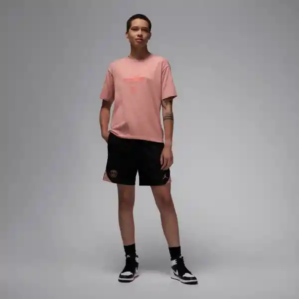Nike Camiseta J Psggfx Gf Tee Lifestyle Mujer Rosado Talla M