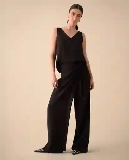 Pantalón Negro Jaguar Ultraoscuro Talla L 431G011 Espirit
