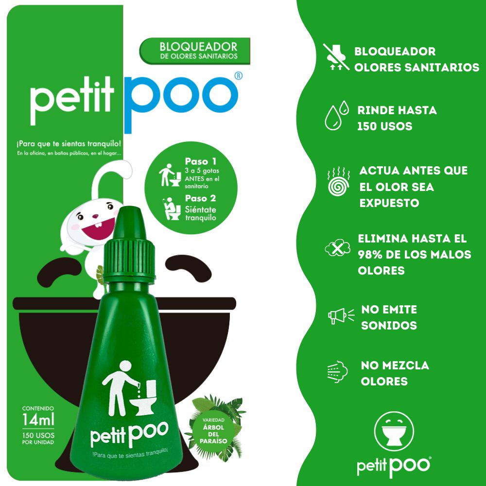 Petit Poo Eliminador de Olores Sanitarios 14 ml