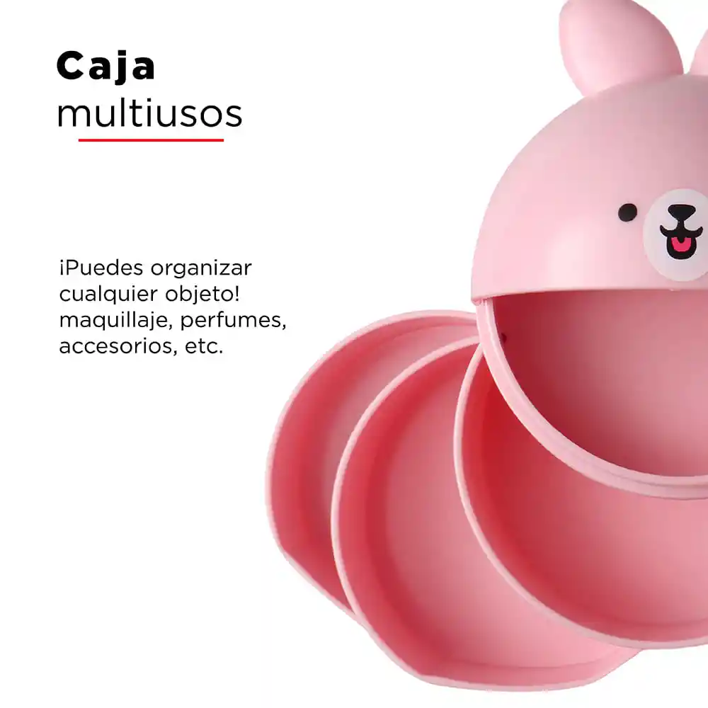 Miniso Organizador Plástico Escritorio Mini Bun Bum Conejo